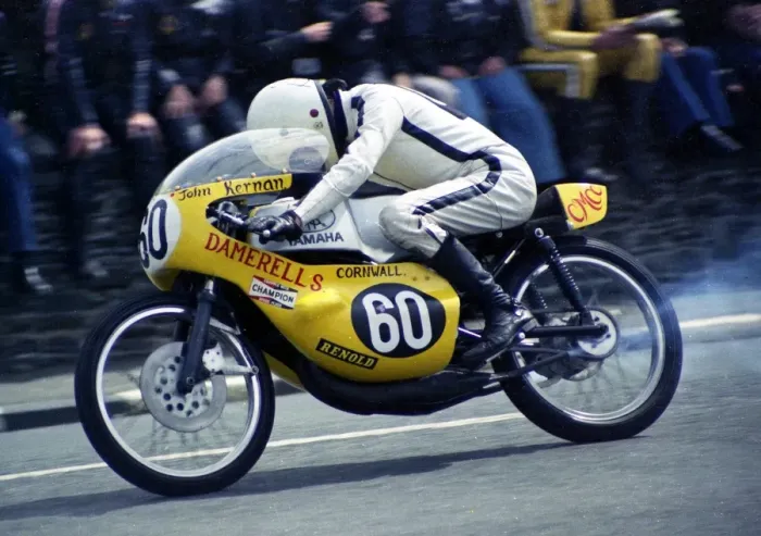 Framed Print : John Kernan (Yamaha) 1974 Ultra Lightweight TT Framed Print : John Kernan (Yamaha) 1974 Ultra Lightweight TT