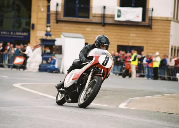 Framed Print : John Kidson (Honda) 2004 Classic Parade Lap
