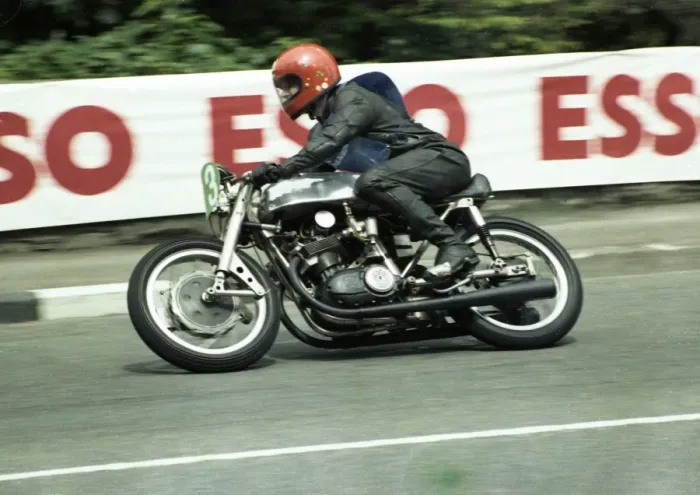 Framed Print : John Kidson (NSU) 1980 Parade Lap