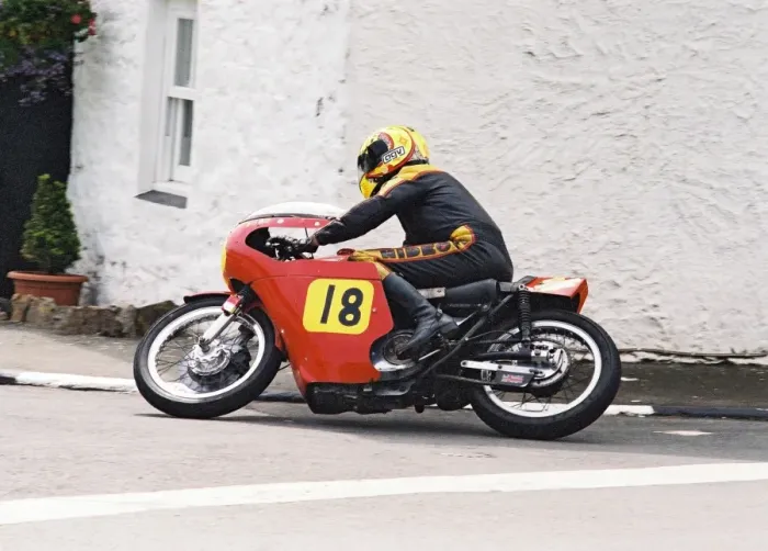 Framed Print : John Knowles (Seeley) 1994 Pre-TT Classic Framed Print : John Knowles (Seeley) 1994 Pre-TT Classic