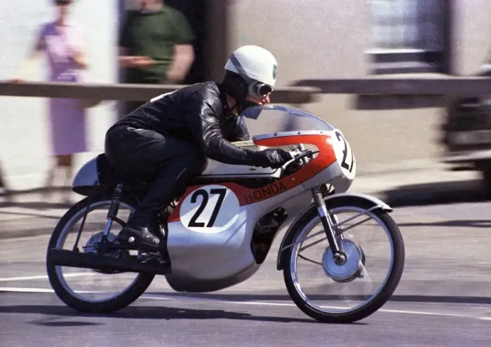Framed Print : John Lawley (Honda) 1968 50cc TT