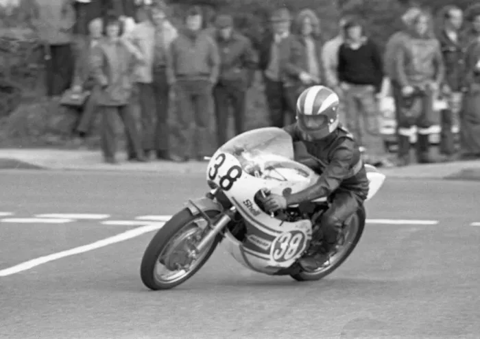 Framed Print : John Logan (Yamaha) 1975 Jurby Road Framed Print : John Logan (Yamaha) 1975 Jurby Road