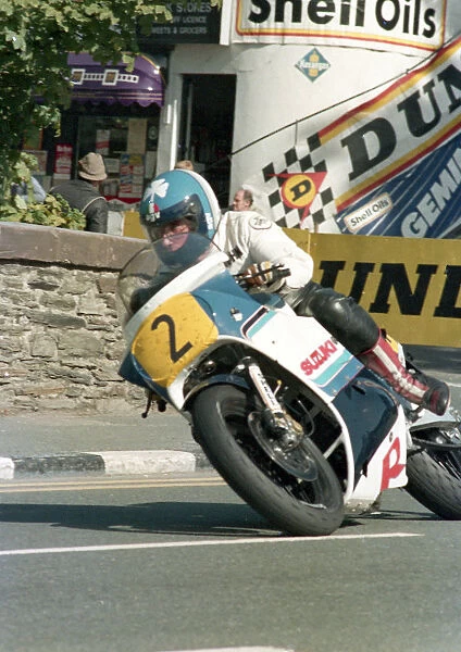 John McBride (Suzuki) 1987 Senior Manx Grand Prix