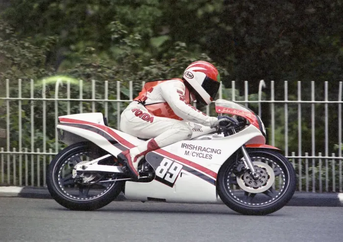 Framed Print : John McCullough (Honda) 1990 Ultra Lightweight TT