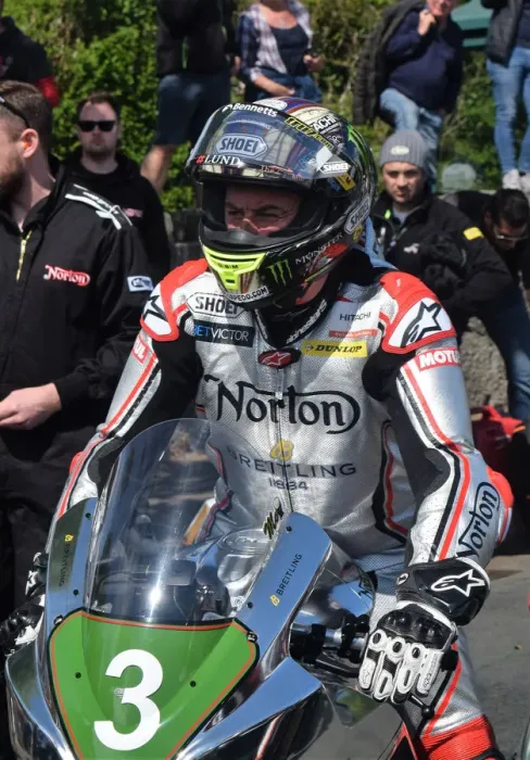 Framed Print : John McGuinness (Norton) 2019 Lightweight TT Framed Print : John McGuinness (Norton) 2019 Lightweight TT