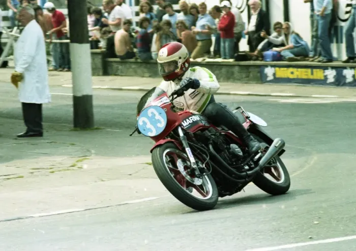 Framed Print : John Musson (Kawasaki) 1982 Formula 2 TT