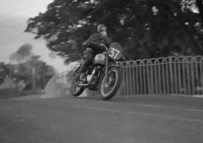 Framed Print : John R Burrows Triumph 1949 Senior Clubman TT Practice Framed Print : John R Burrows Triumph 1949 Senior Clubman TT Practice