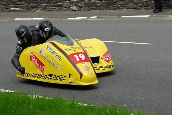 John Saunders & Shaun Parker (Shelbourne Honda) 2013 Sidecar TT