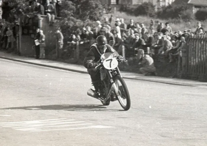 Framed Print : John Smith (AJS) 1949 Junior Manx Grand Prix Framed Print : John Smith (AJS) 1949 Junior Manx Grand Prix