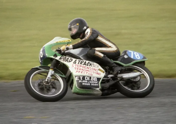 Framed Print : John Smyth (Yamaha) 1982 Jurby Airfield Framed Print : John Smyth (Yamaha) 1982 Jurby Airfield