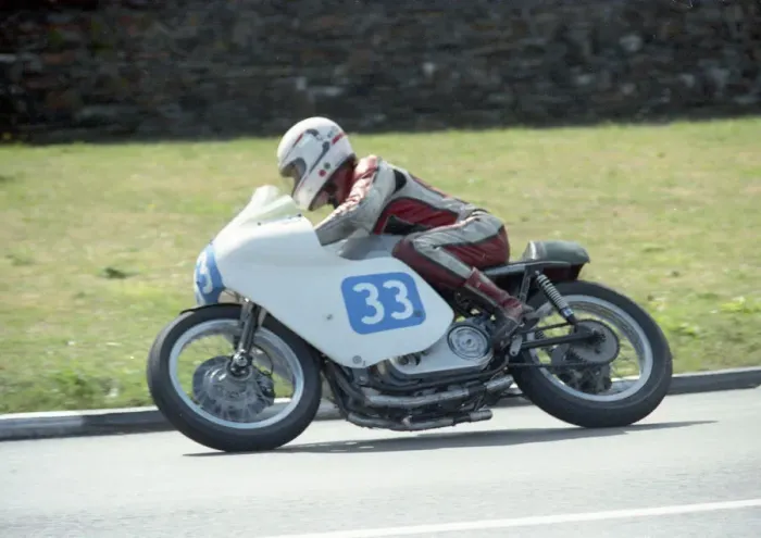 Framed Print : John Stephens (BSA) 1990 Junior Classic Manx Grand Prix
