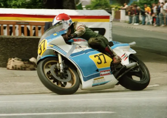 Framed Print : John Stone (Suzuki) 1984 Senior TT Framed Print : John Stone (Suzuki) 1984 Senior TT