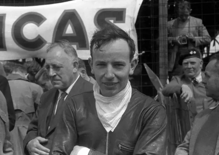 Framed Print : John Surtees, 1958 Junior TT Framed Print : John Surtees, 1958 Junior TT