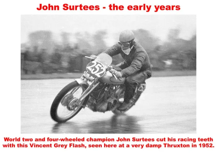 Framed Print : John Surtees - the early years Framed Print : John Surtees - the early years