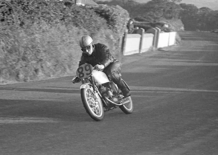 Framed Print : John Surtees (EMC) 1953 Ultra Lightweight TT practice Framed Print : John Surtees (EMC) 1953 Ultra Lightweight TT practice