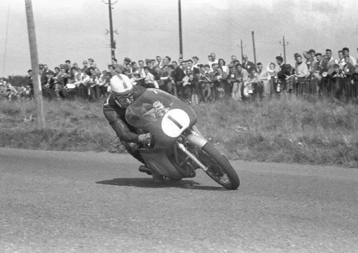 Framed Print : John Surtees (MV) 1959 Junior Ulster Grand Prix