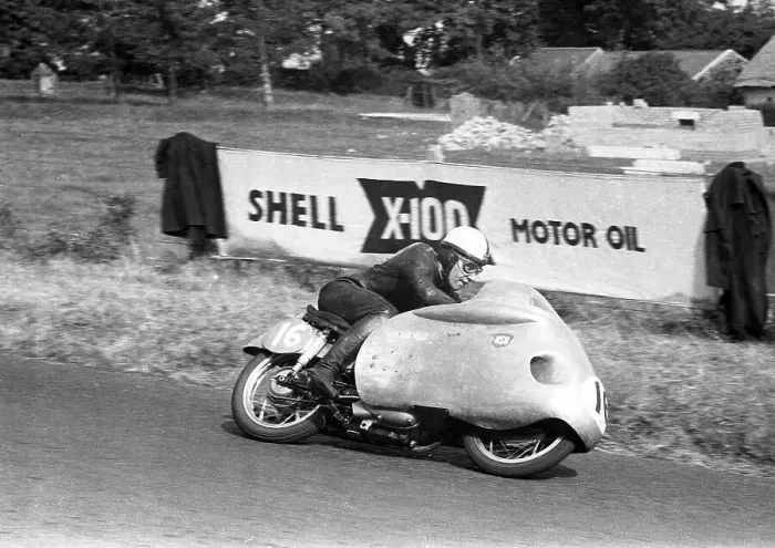 Framed Print : John Surtees (NSU) 1955 Lightweight Ulster Grand Prix