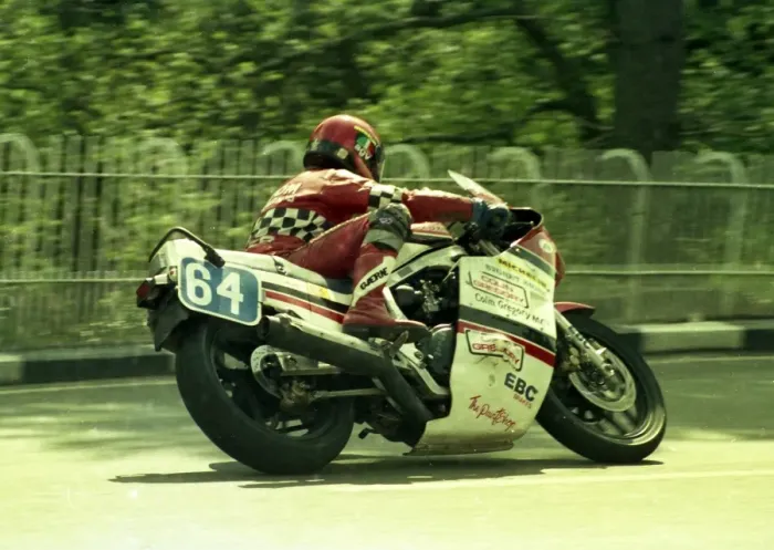 Framed Print : John Swingler (Suzuki) 1986 Production B TT