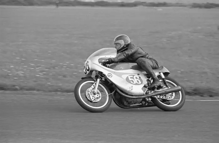 Framed Print : John Turner (Honda) 1975 Jurby Airfield Framed Print : John Turner (Honda) 1975 Jurby Airfield
