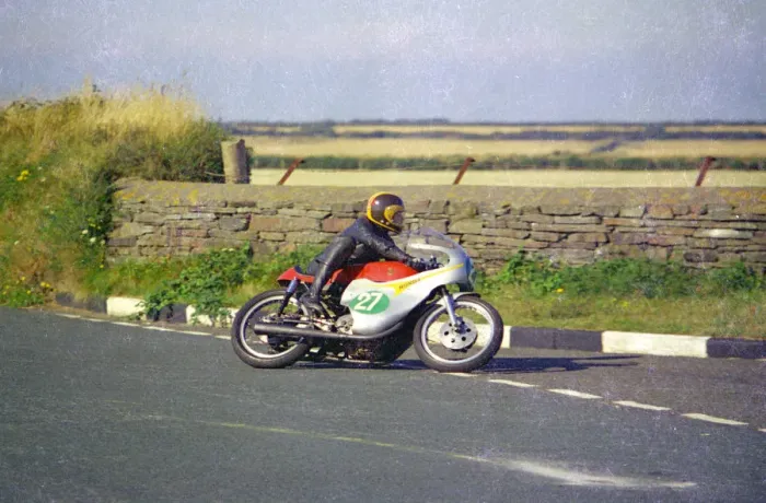 Framed Print : John Turner (Honda) 1976 Jurby Road Framed Print : John Turner (Honda) 1976 Jurby Road