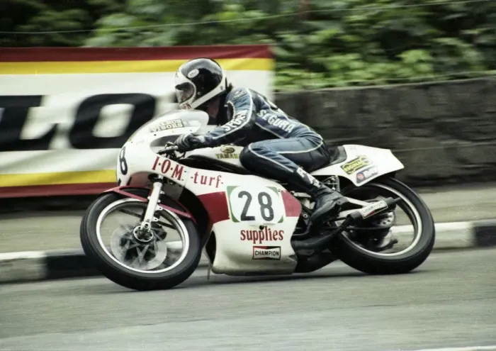 Framed Print : John Weeden (Yamaha) 1980 Classic TT