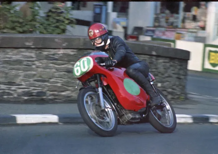 Framed Print : John Williams (Ducati) 1967 Lightweight Manx Grand Prix
