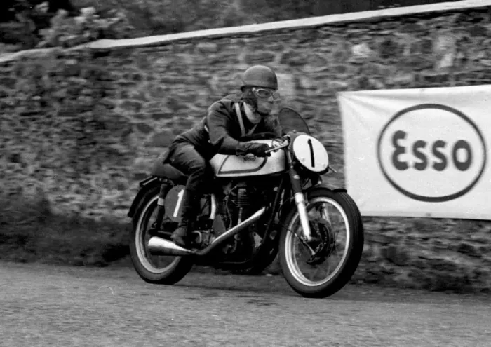 Framed Print : Johnny Grace (Norton) 1954 Senior TT Framed Print : Johnny Grace (Norton) 1954 Senior TT