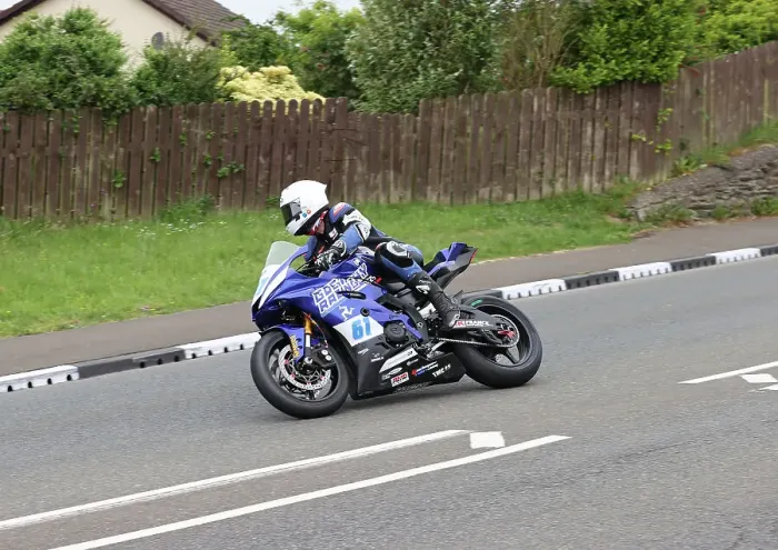 Framed Print : Jonathan Goetschy Yamaha 2023 Supersport TT