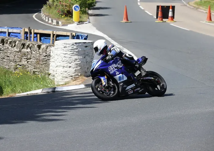 Framed Print : Jonathan Goetschy Yamaha 2023 Supersport TT