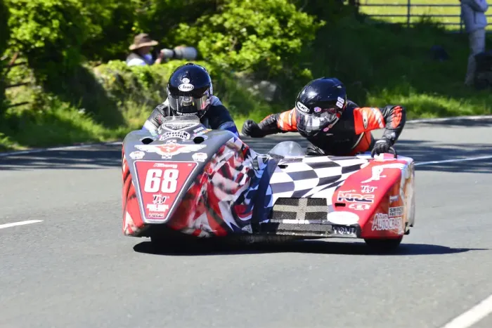 Framed Print : Julian Cole & Julie Hanks-Elliott (MR Equipe Honda) 2015 Sidecar TT Framed Print : Julian Cole & Julie Hanks-Elliott (MR Equipe Honda) 2015 Sidecar TT