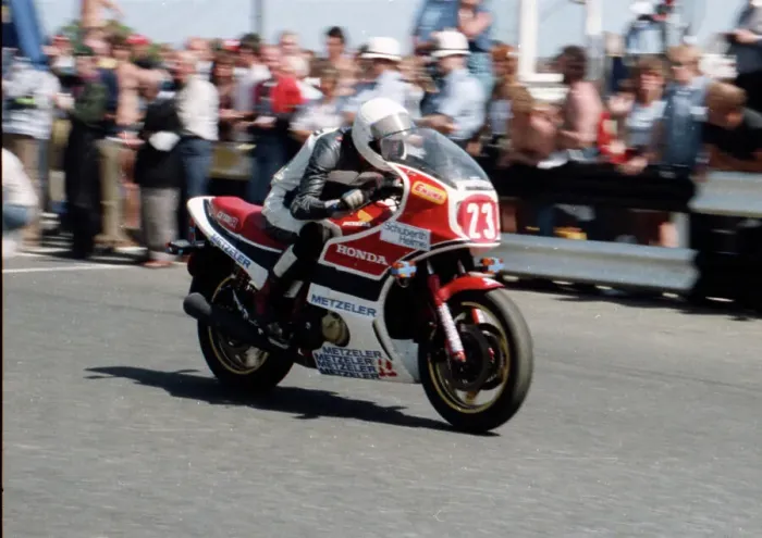 Framed Print : Karl Heinz Diepold Honda 1984 Production TT