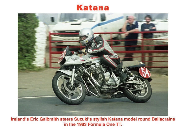 Katana. Irelands Eric Galbraith steers Suzukis stylish Katana model round