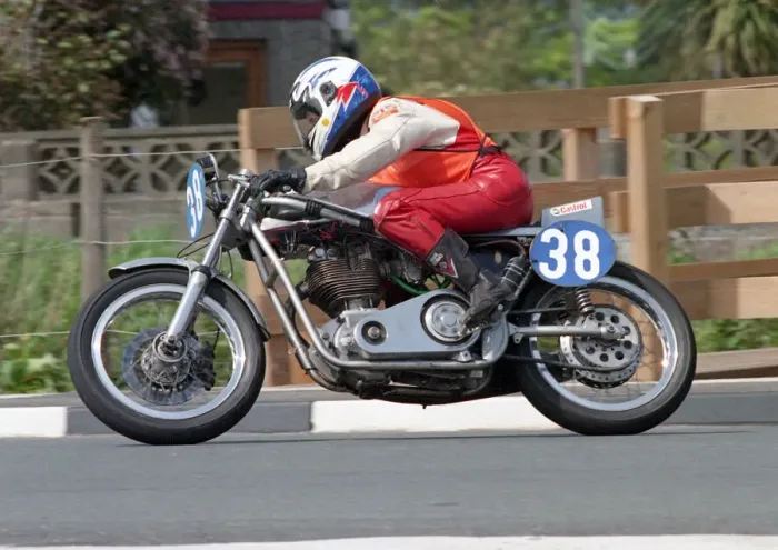 Framed Print : Kay Streets (BSA) 2002 pre-TT Classic Framed Print : Kay Streets (BSA) 2002 pre-TT Classic