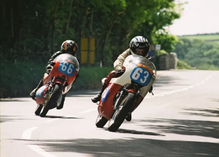 Framed Print : Kay Streets (Seeley Goldstar) and David Brasier (Aermacchi) 1994 Pre-TT Classic Framed Print : Kay Streets (Seeley Goldstar) and David Brasier (Aermacchi) 1994 Pre-TT Classic