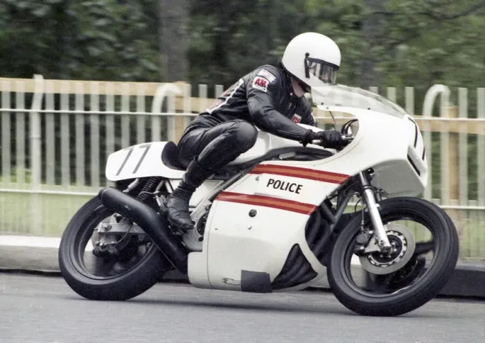 Framed Print : Keith Buckley (Police Honda) 1980 Classic TT Framed Print : Keith Buckley (Police Honda) 1980 Classic TT