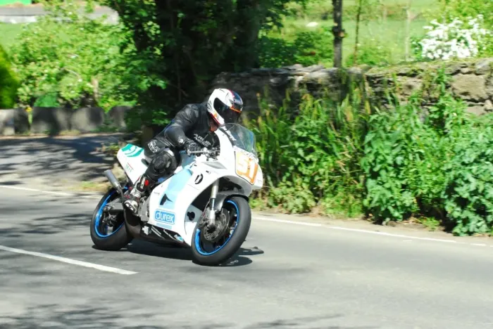 Framed Print : Keith Shannon (Suzuki) 2016 Pre TT Classic