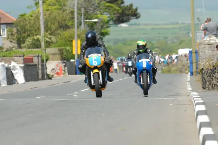 Framed Print : Ken Davis (Honda) and Chris McGahan (Honda) 2012 Pre TT Classic Framed Print : Ken Davis (Honda) and Chris McGahan (Honda) 2012 Pre TT Classic