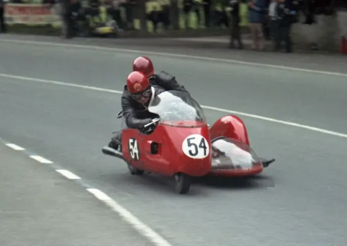 Framed Print : Ken Graham & G J Sewell (Triumph) 1966 Sidecar TT Framed Print : Ken Graham & G J Sewell (Triumph) 1966 Sidecar TT