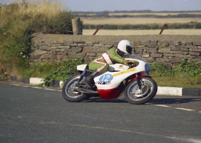 Framed Print : Kenny Harrison (Yamaha) 1976 Jurby Road Framed Print : Kenny Harrison (Yamaha) 1976 Jurby Road