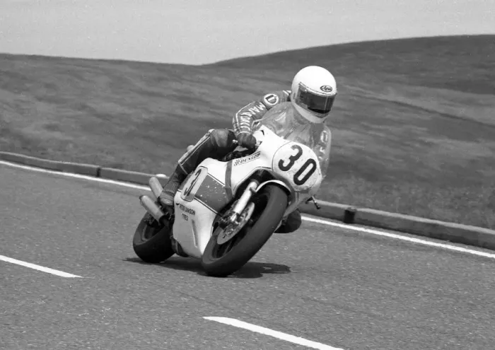 Framed Print : Kenny Harrison (Yamaha) 1986 Senior TT Framed Print : Kenny Harrison (Yamaha) 1986 Senior TT
