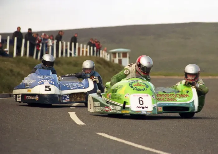 Framed Print : Kenny Howles & Steve Pointer (Ireson Yamaha) and Lowry Burton &amp