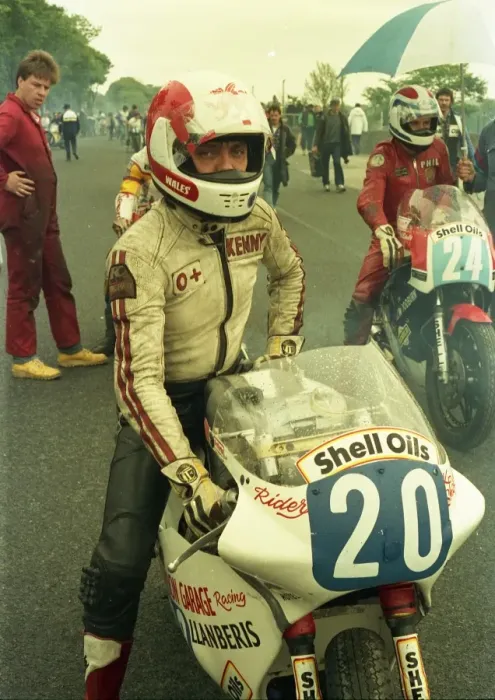 Framed Print : Kenny Shepherd (Spondon) 1987 Junior TT Framed Print : Kenny Shepherd (Spondon) 1987 Junior TT