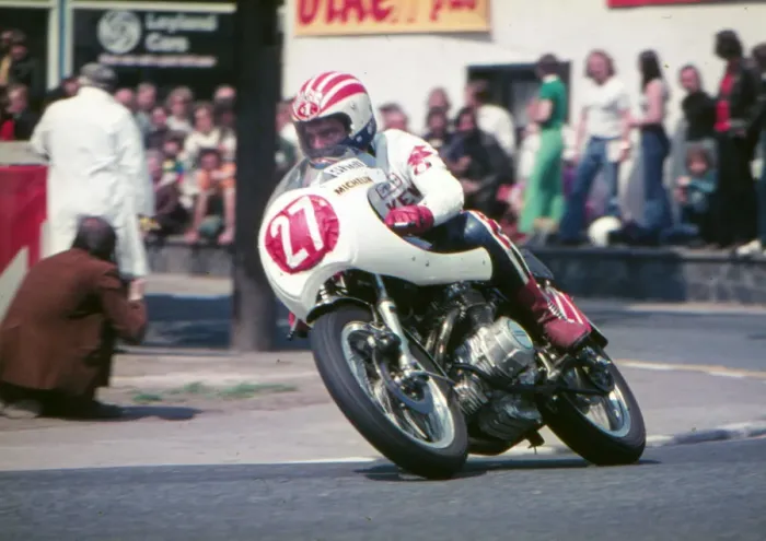 Framed Print : Kev Riley (Honda) 1976 Production TT Framed Print : Kev Riley (Honda) 1976 Production TT