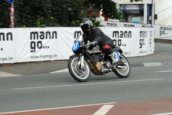 Framed Print : Kevin Miller (AJS) 2013 Classic TT Parade Lap Framed Print : Kevin Miller (AJS) 2013 Classic TT Parade Lap