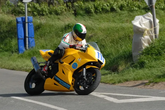 Framed Print : Kevin Murphy (Triumph) 2007 Jurby Road Framed Print : Kevin Murphy (Triumph) 2007 Jurby Road