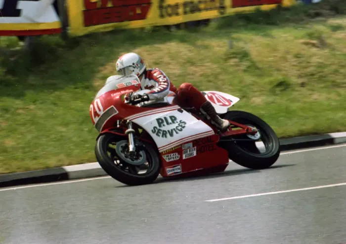 Framed Print : Kevin Wrettom (P&M Kawasaki) 1982 Formula One TT