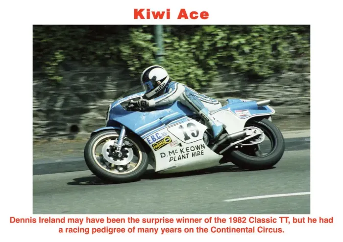 Framed Print : Kiwi Ace. Dennis Ireland may have been the suprise winnner of the 1982 Classic TT Framed Print : Kiwi Ace. Dennis Ireland may have been the suprise winnner of the 1982 Classic TT