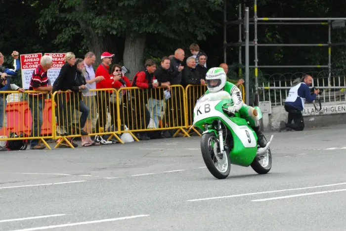 Framed Print : Kork Ballington (Kawasaki) 2013 Classic TT Lap of Honour Framed Print : Kork Ballington (Kawasaki) 2013 Classic TT Lap of Honour