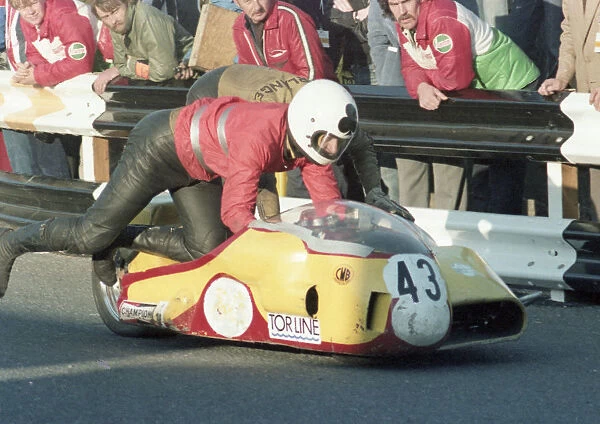 Lars Schwartz & Leif Gustavsson (LGMV Konig) 1980 Sidecar TT