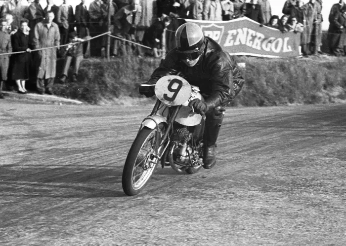 Framed Print : Len Harfield (EMC Puch) 1954 Ultra Lightweight TT Framed Print : Len Harfield (EMC Puch) 1954 Ultra Lightweight TT